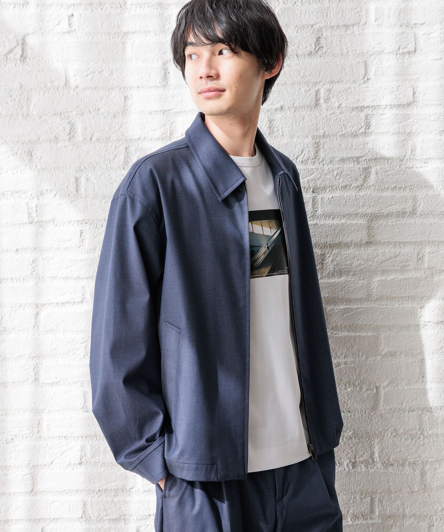 GLOBAL WORK｜アーバンデニムZIPブルゾン/147027 | Rakuten Fashion