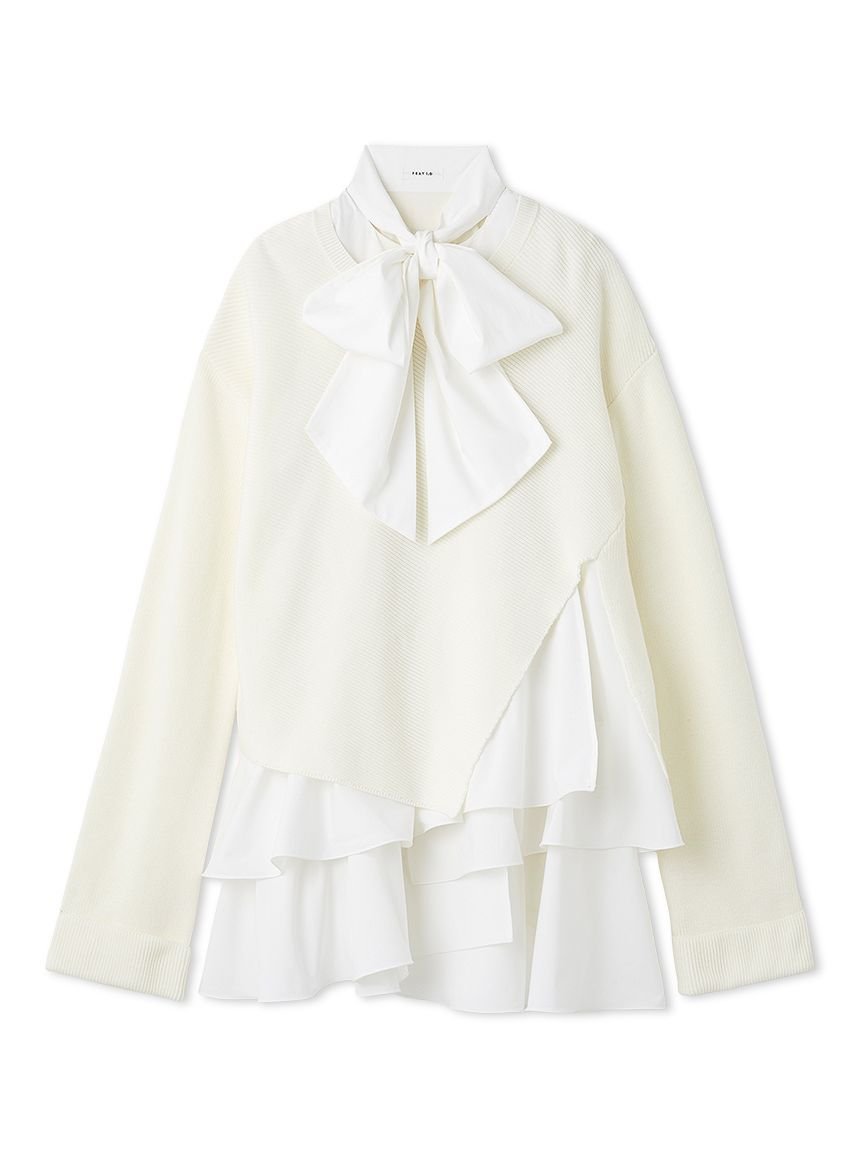 FRAY I.D｜リボンタイコンビニットチュニック | Rakuten Fashion(楽天