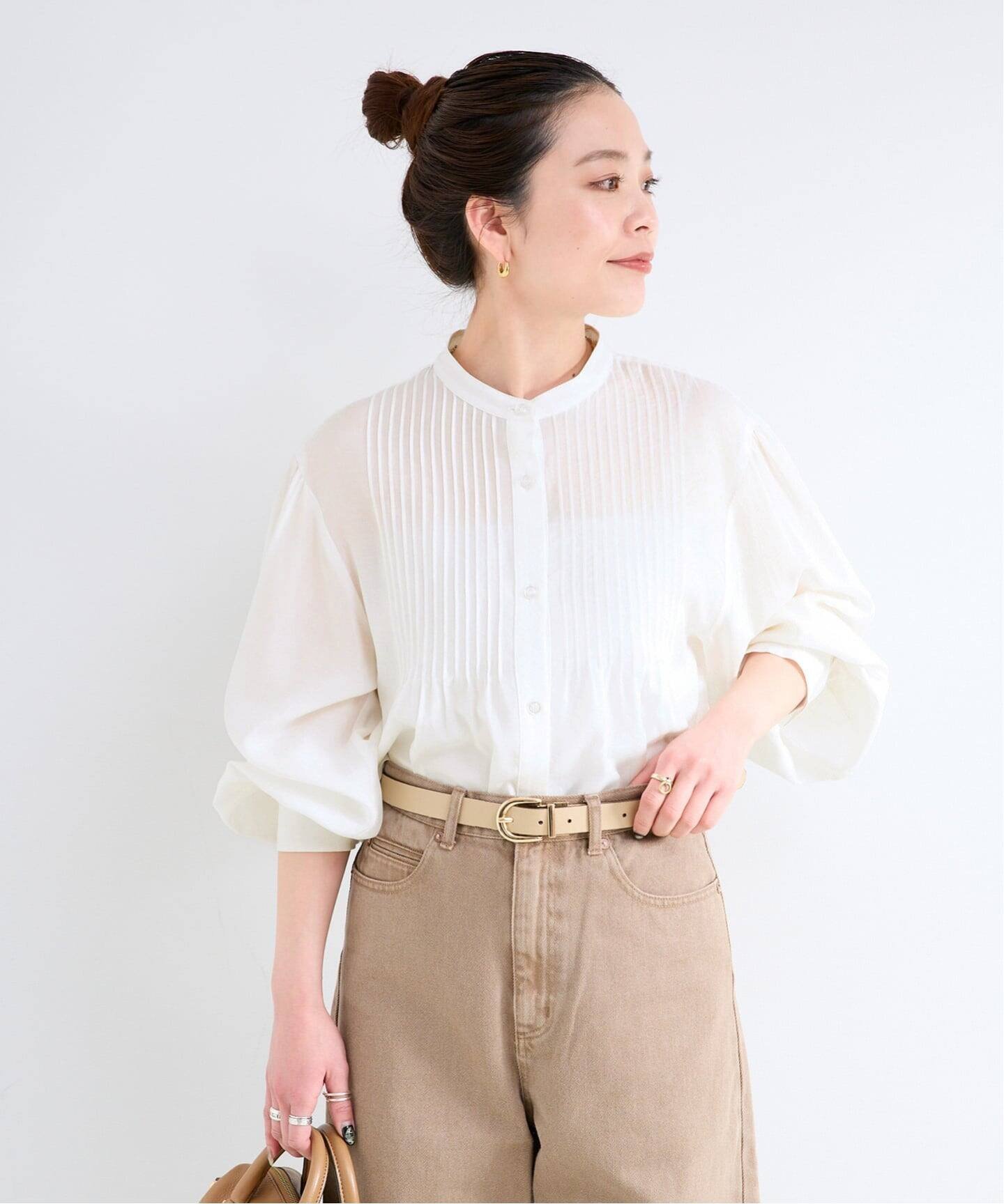 B.C STOCK｜《予約》手洗い可 / ピンタックブラウス | Rakuten Fashion