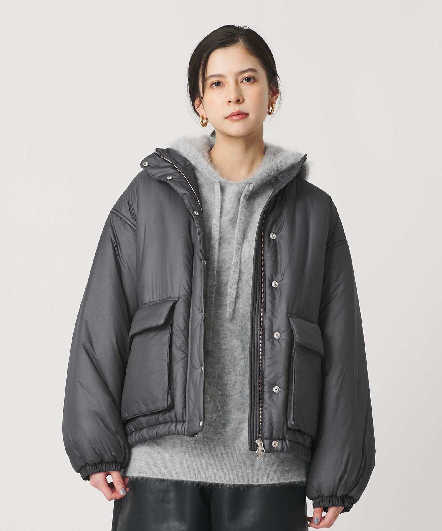 BEAUTY&YOUTH UNITED ARROWS｜ナイロンパデッド スタンドカラー