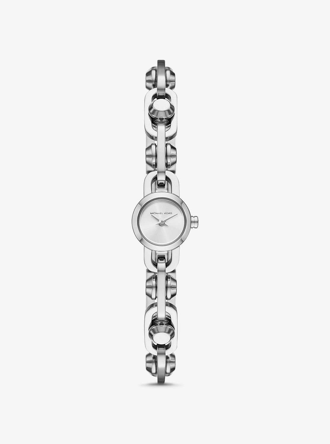 MICHAEL KORS｜MINI ASTOR LINK シルバートーン ブレスレット ウォッチ