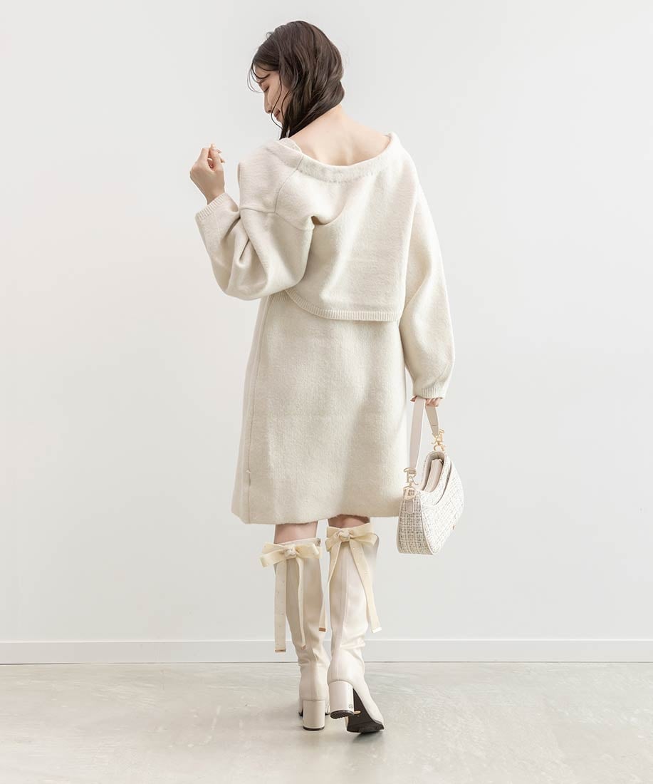 RANDA｜【Holiday Collection】晴雨兼用 2WAYビジューベロアリボン