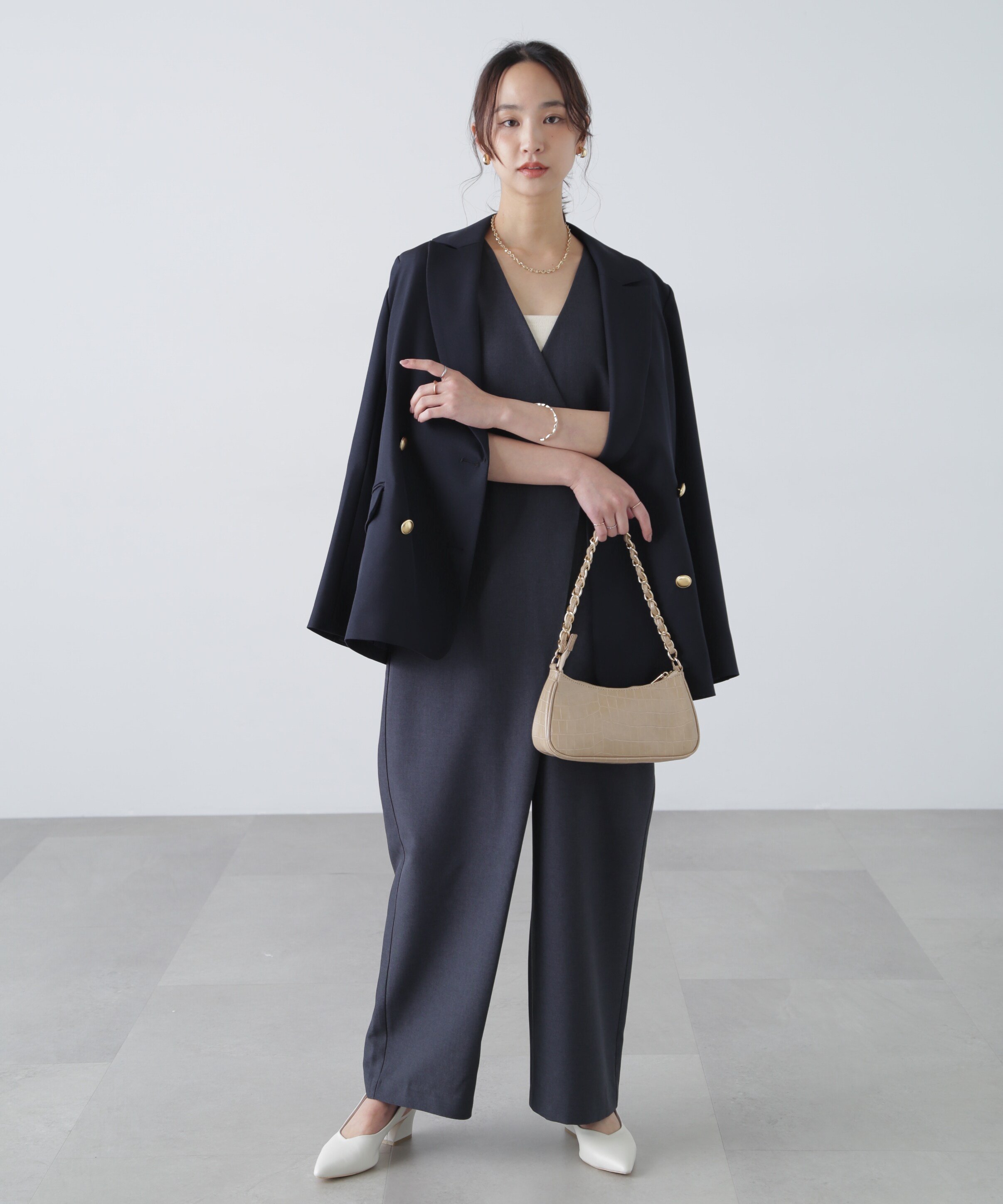 FREE'S MART｜[MFM]テックリネンオールインワン | Rakuten Fashion