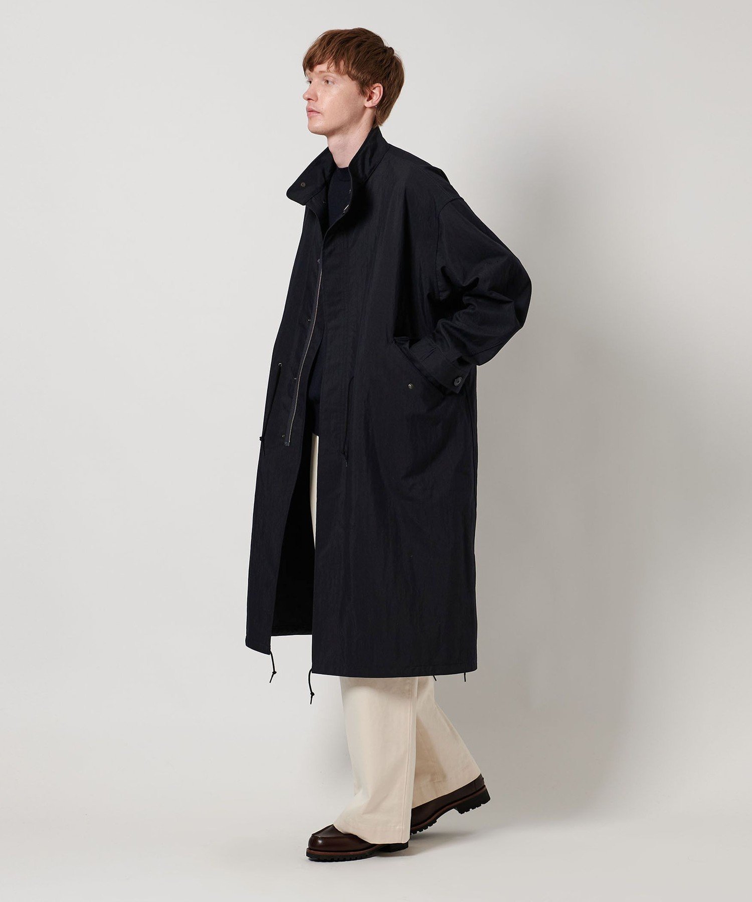 ＜LOEFF＞スタンドカラー ミリタリーコート UNISEX サイズM UNITED ARROWS｜<LOEFF>オックス ミリタリー スタンドカラー コート