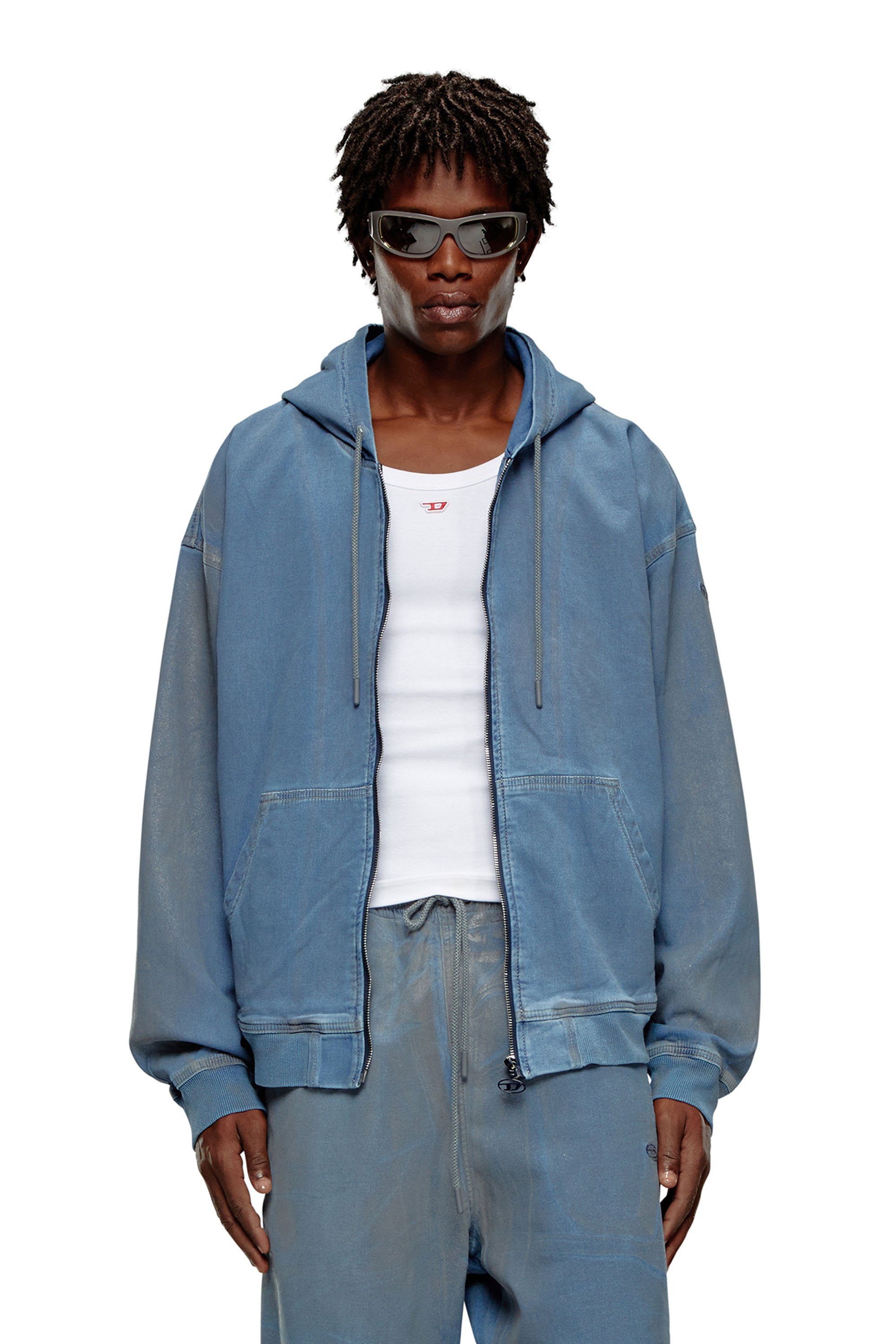 DIESEL｜メンズ スウェット パーカー デニム D-GIR-S TRACK | Rakuten