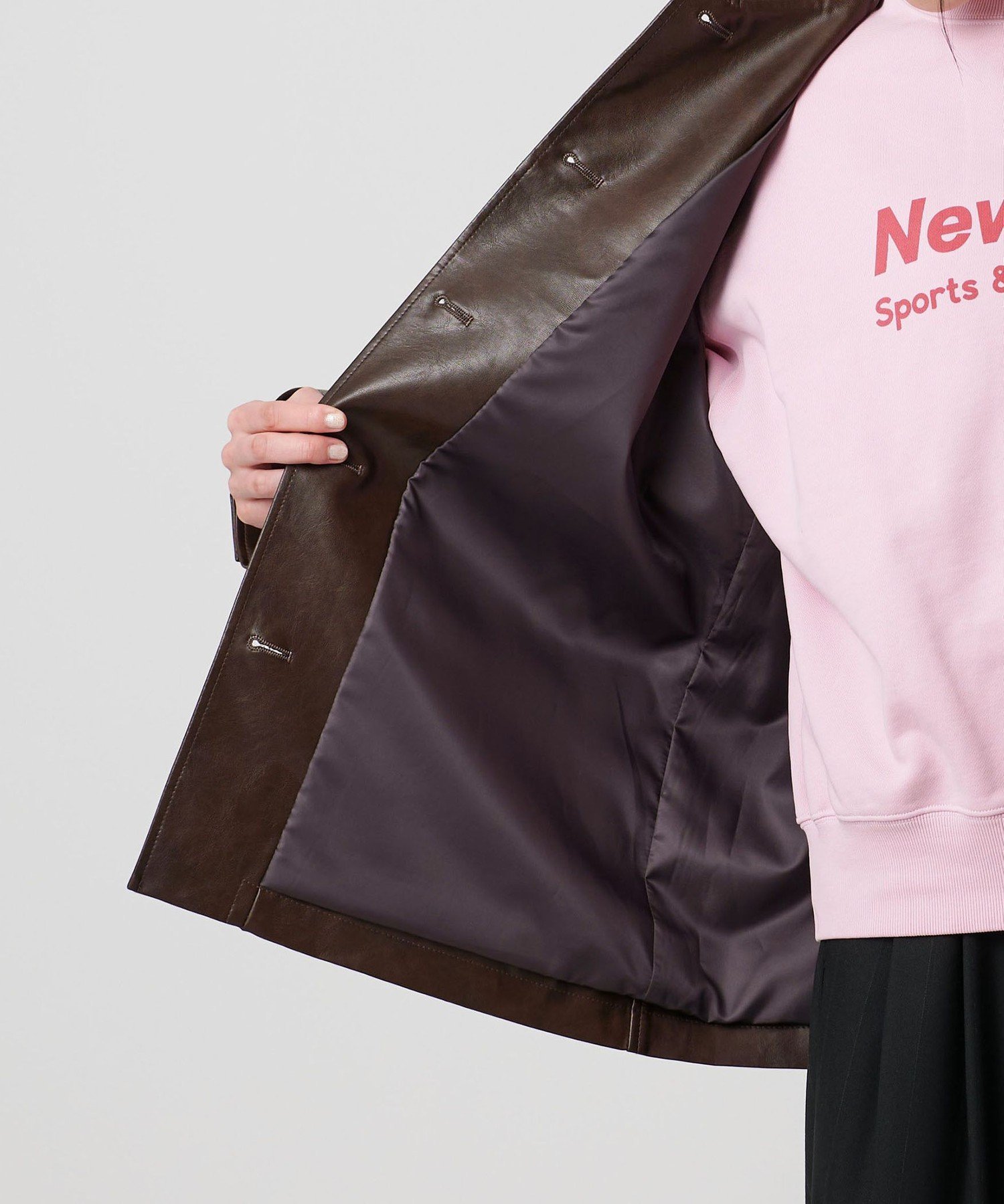 BEAUTY&YOUTH UNITED ARROWS｜レザーライク カバーオール ジャケット