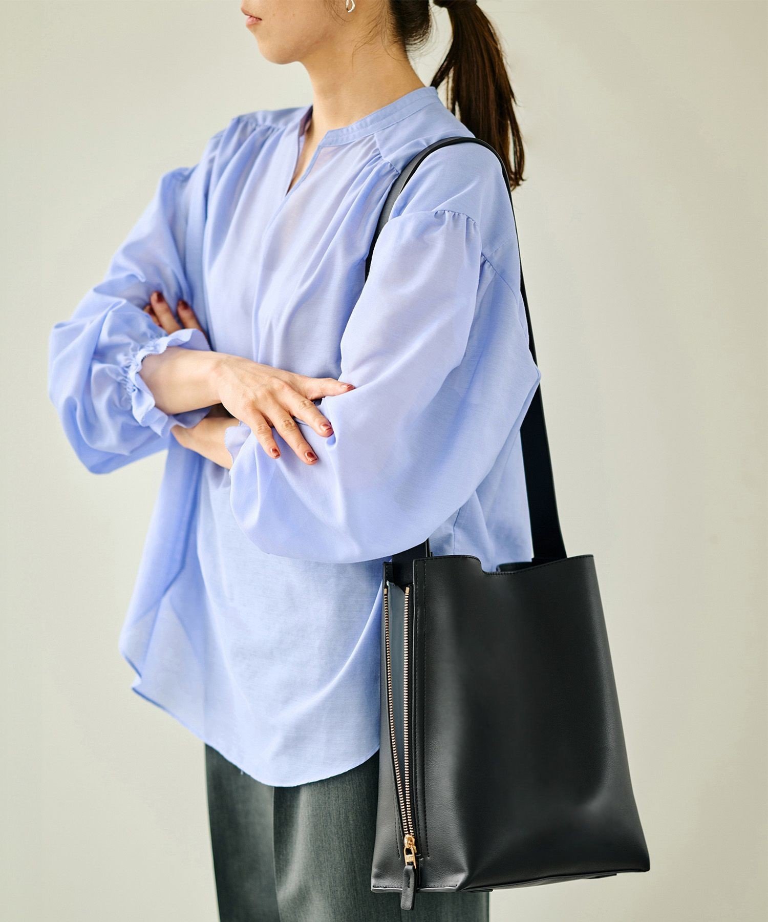 ROPE'｜【E'POR】Y BAG Shoulder Medium(サイドジップショルダーバッグ