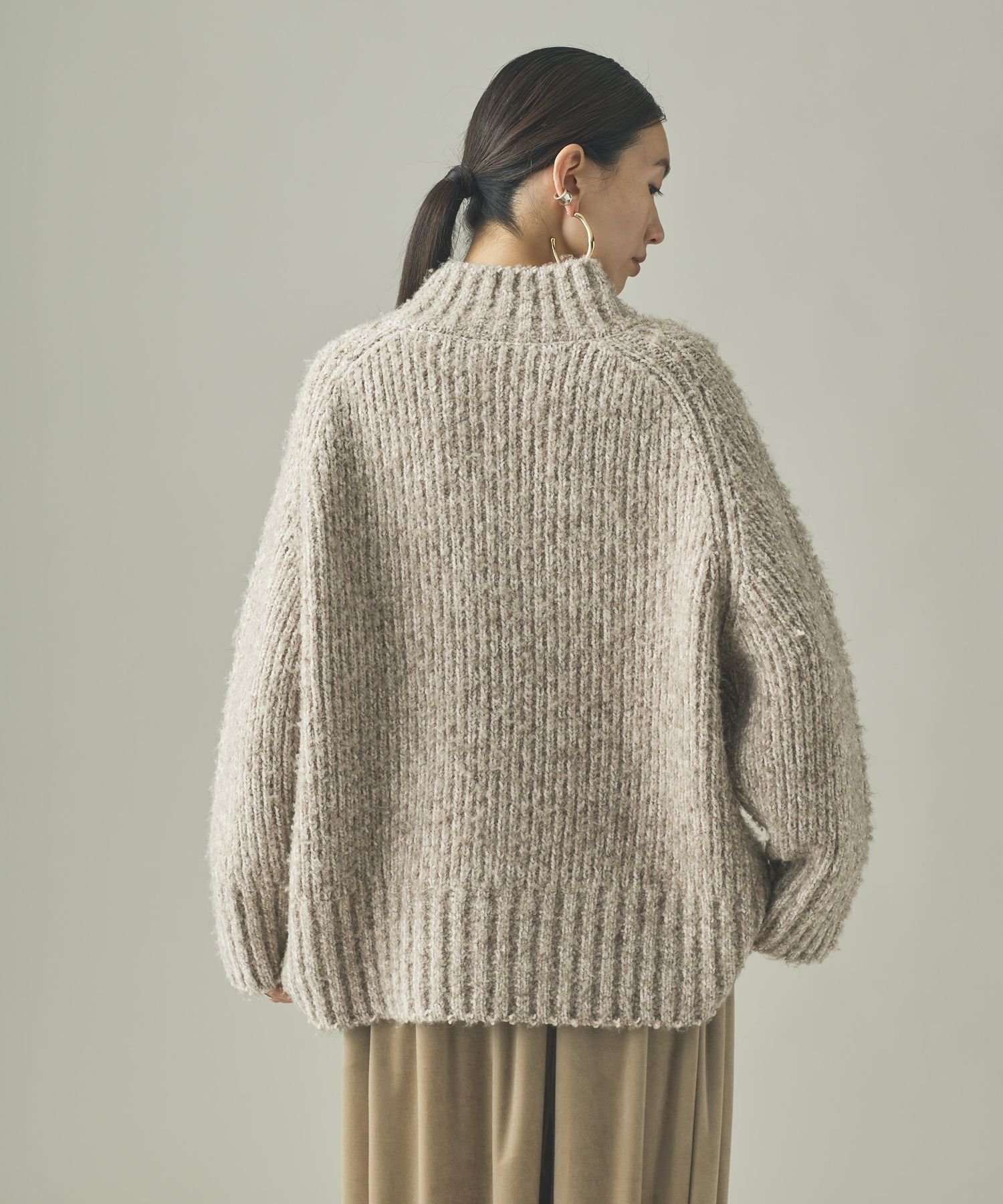 Curensology｜MIXブークレニットプルオーバー | Rakuten Fashion(楽天