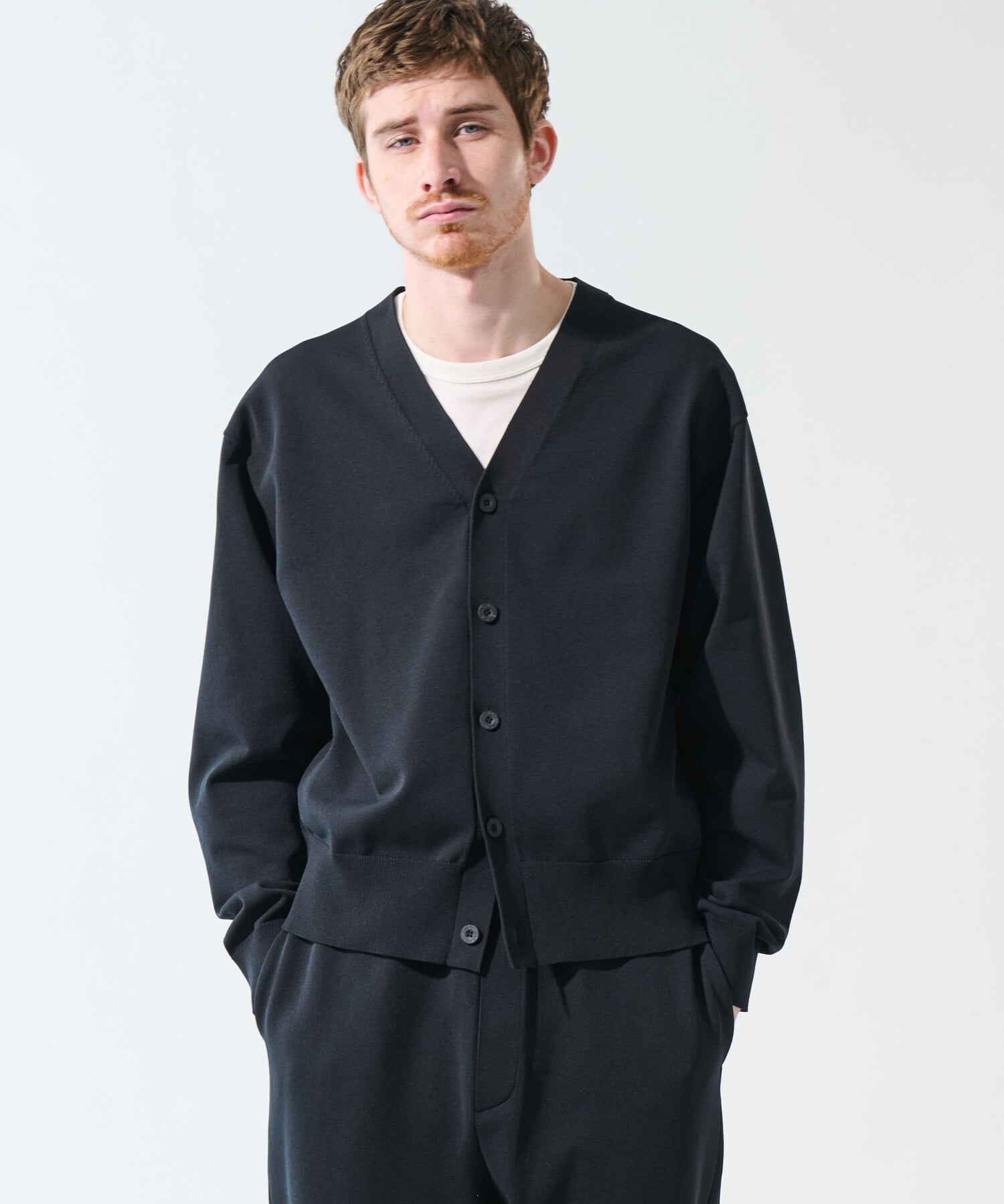 N!ce ダークグレー カーディガン plage（プラージュ） カーディガン 「WEB限定追加」sweat kn nuance