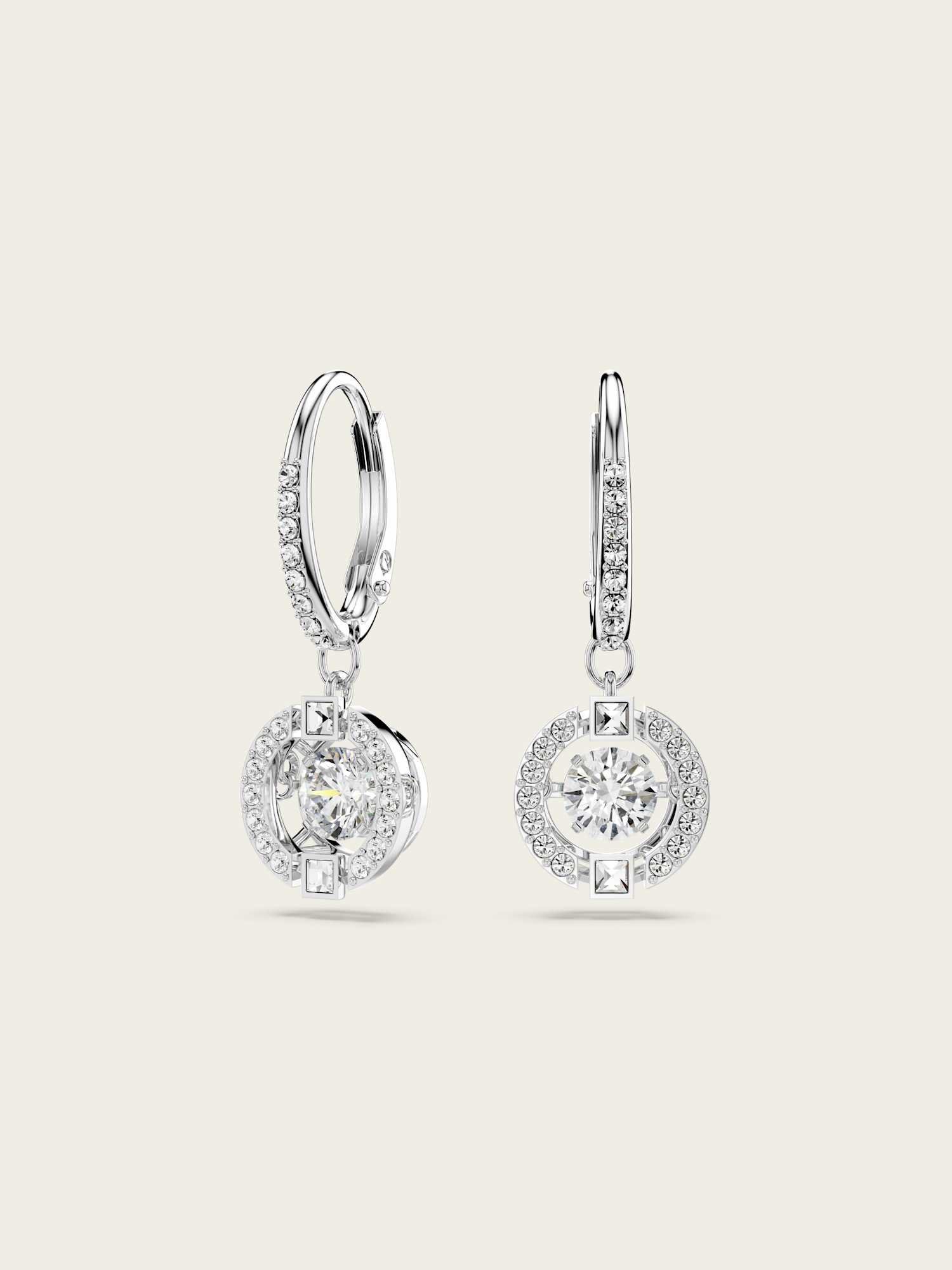 SWAROVSKI｜【公式】【スワロフスキー】Una ドロップピアス, ラウンド