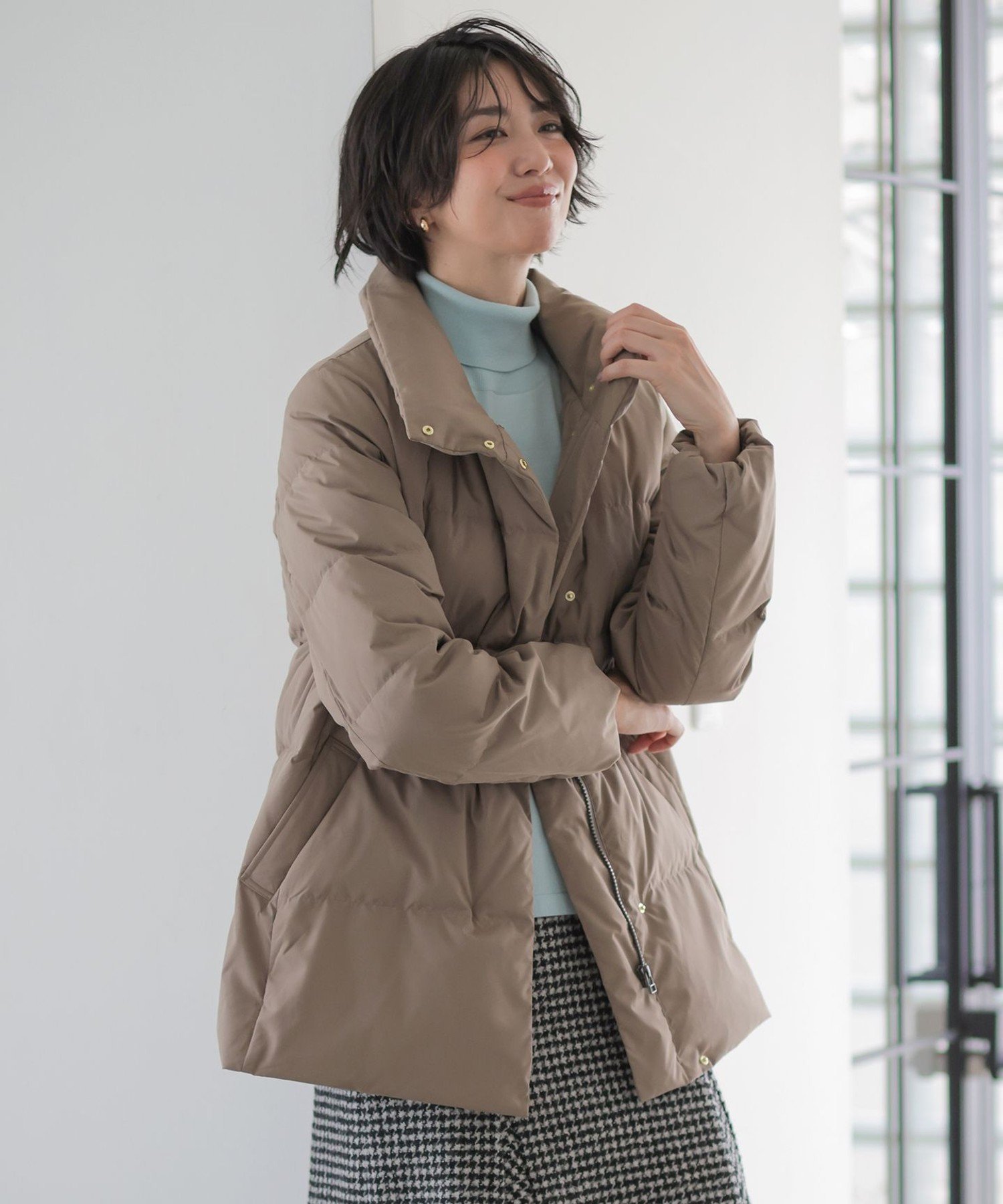 J.PRESS｜【洗える・2way】タフタダウン ミドル丈 コート | Rakuten