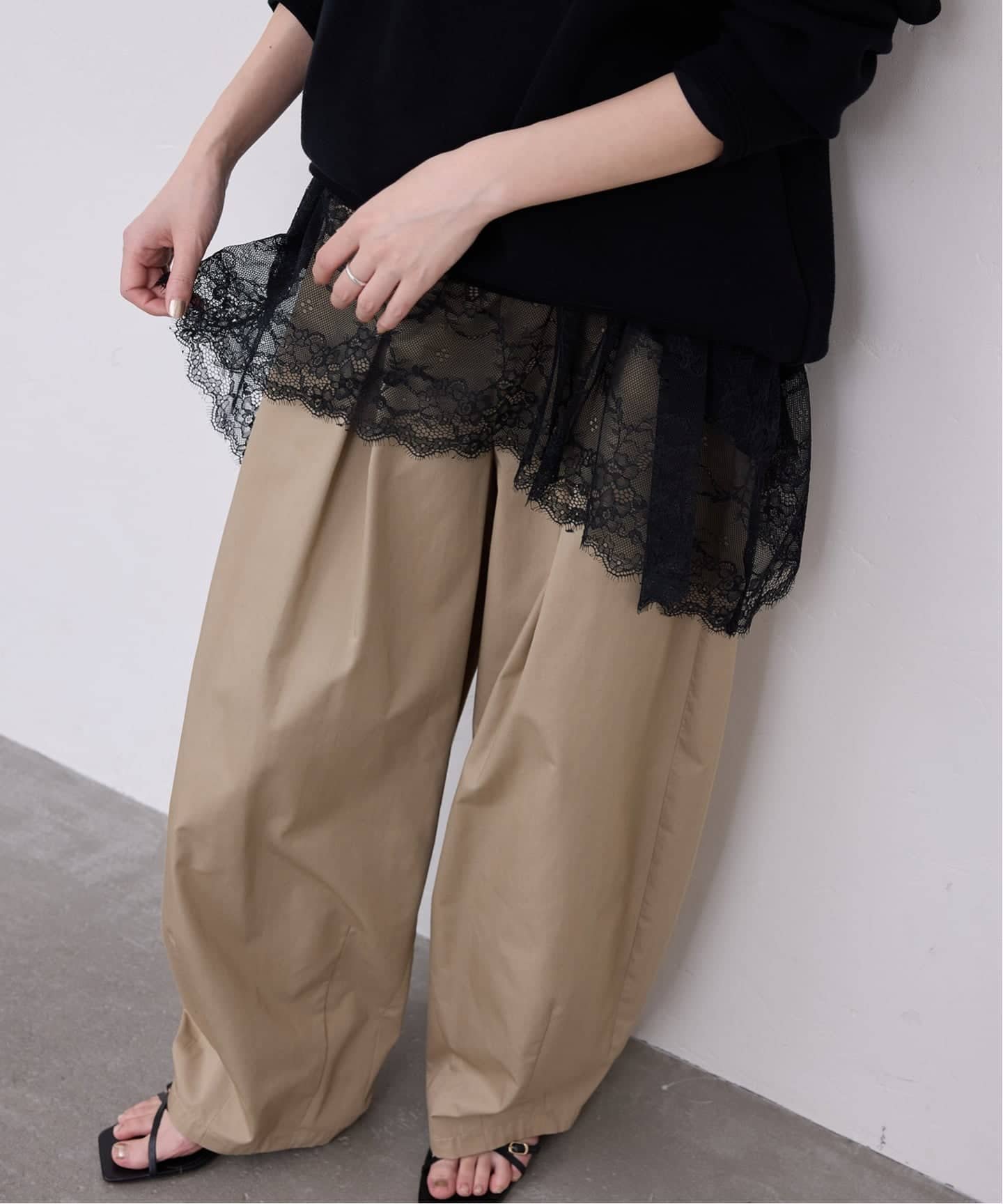SLOBE IENA｜《WEB限定/追加6予約》レースコンビカットソー | Rakuten