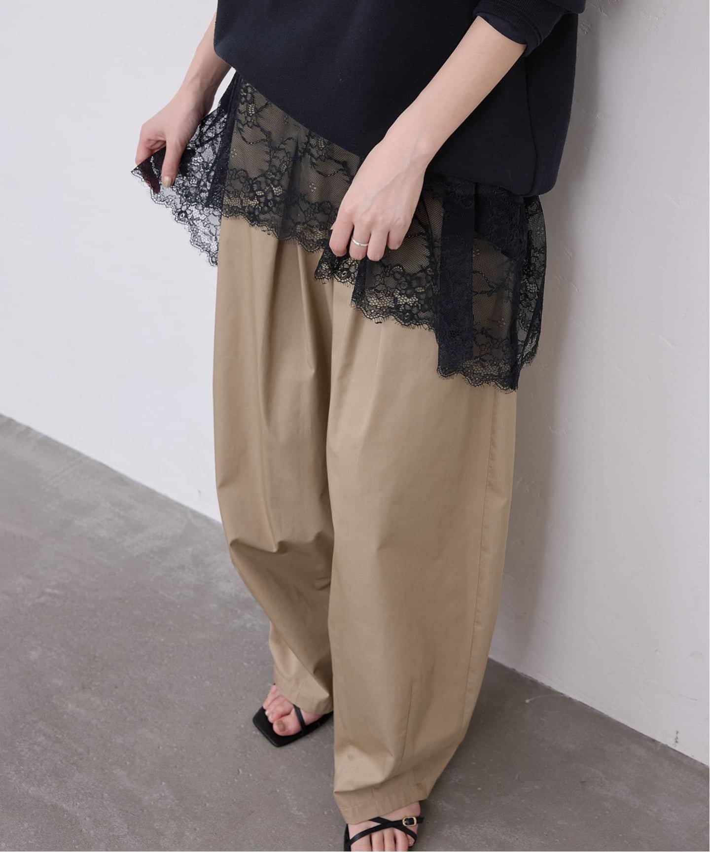 SLOBE IENA｜《WEB限定/追加6予約》レースコンビカットソー | Rakuten