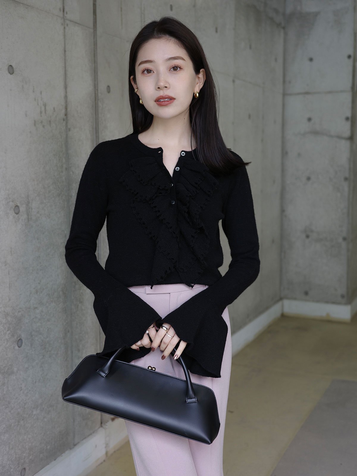 anuans｜カスケードフリルニットトップス | Rakuten Fashion(楽天