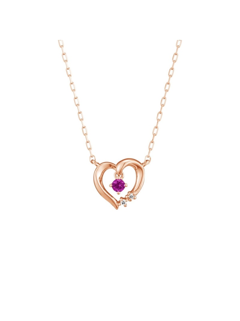4℃｜【1月誕生石】K10ピンクゴールド ネックレス | Rakuten Fashion