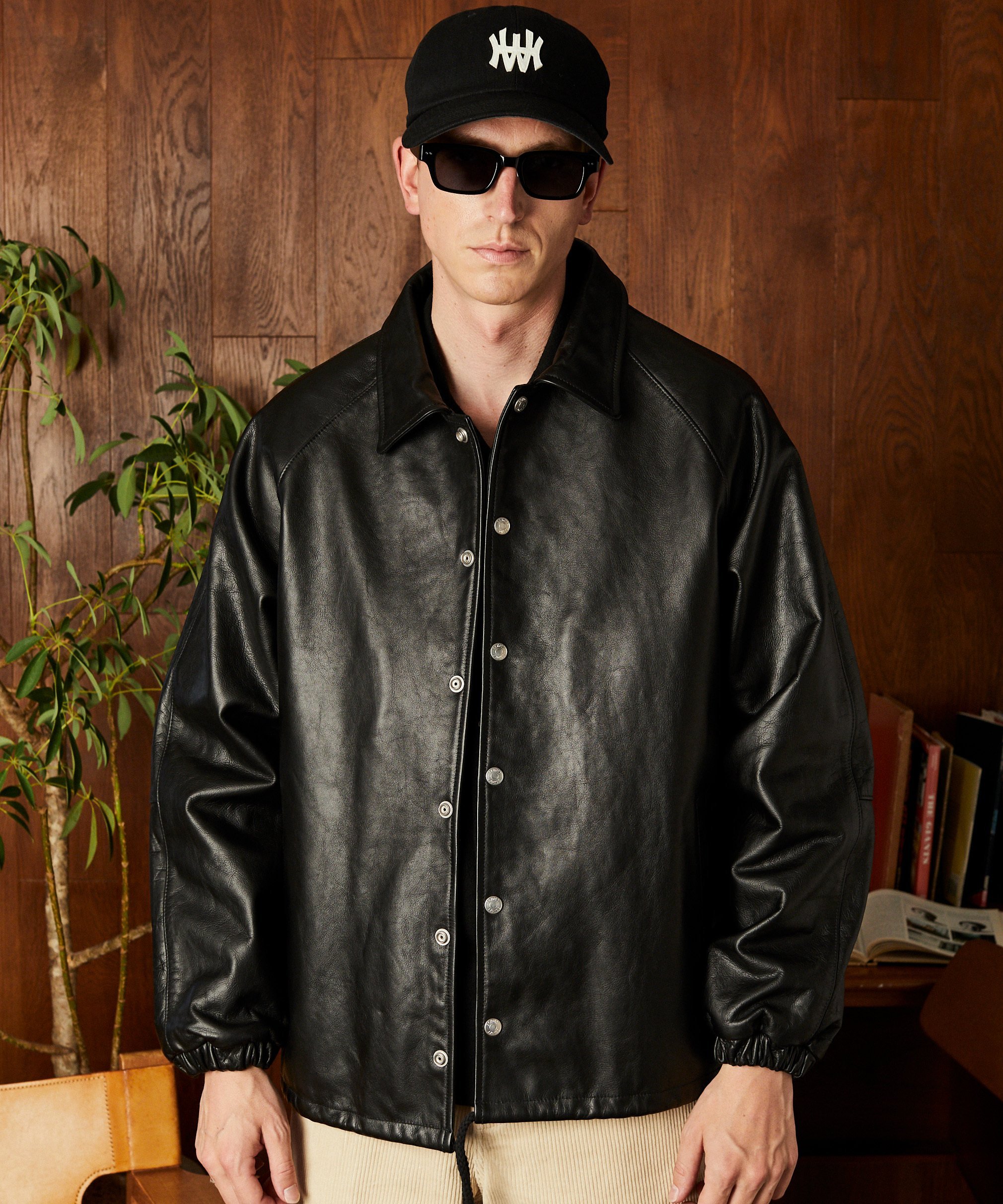 Schott｜LEATHER COACH JACKET/レザーコーチジャケット | Rakuten