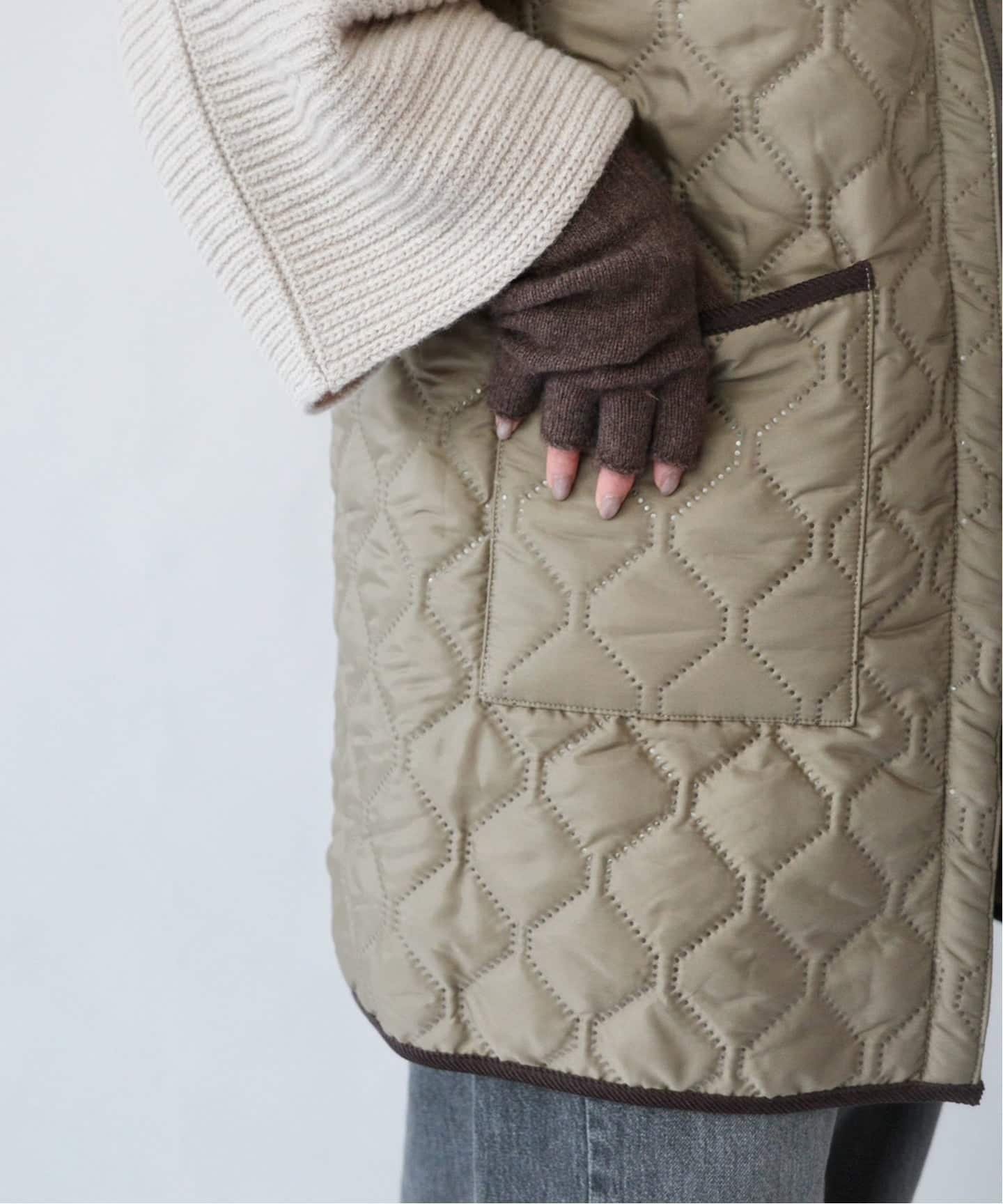 journal standard luxe｜【ARMEN 】 HIGH-NECK REVERSIBLE LONG VEST