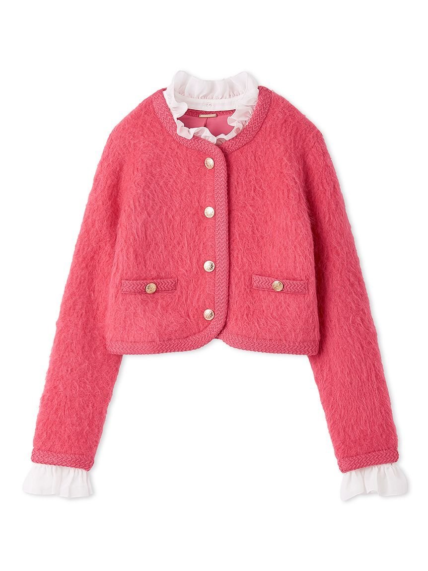 SNIDEL｜ファーライクフリルニットジャケット | Rakuten Fashion(楽天