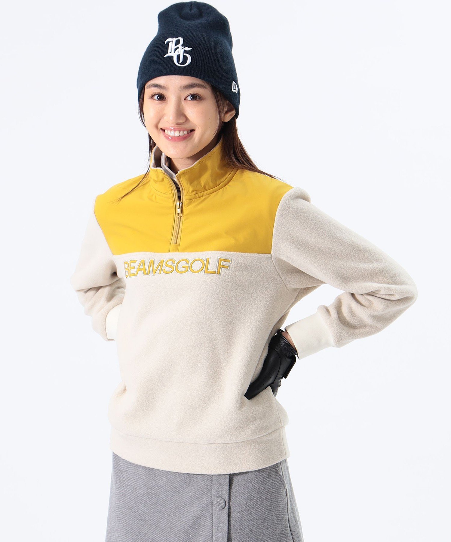 りんりんさん専用　ORANGE LABEL /ボアフリース ハーフジップ BEAMS OUTLET｜<WOMEN>ORANGE LABEL / ボアフリース ハーフジップ プル
