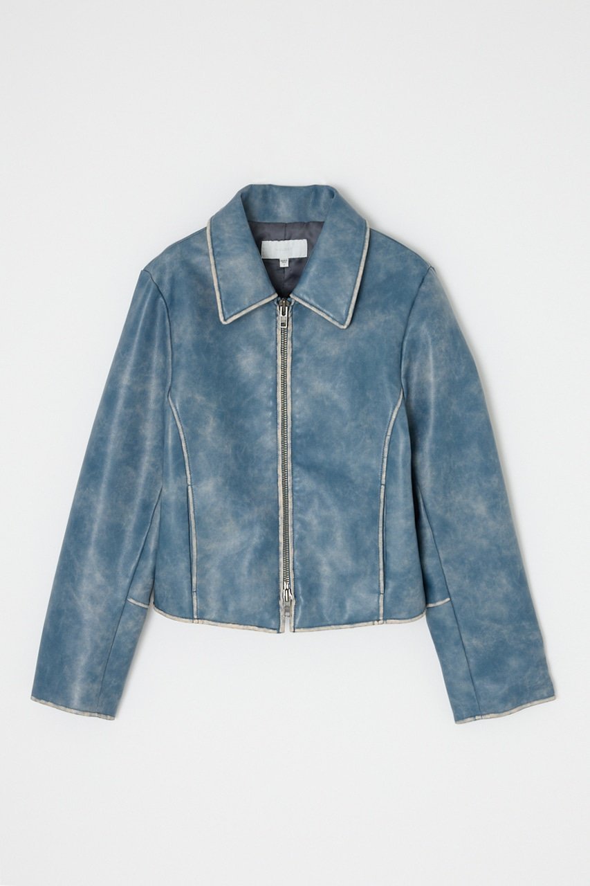 moussy｜FAUX LEATHER MINIMAL ジャケット | Rakuten Fashion(楽天