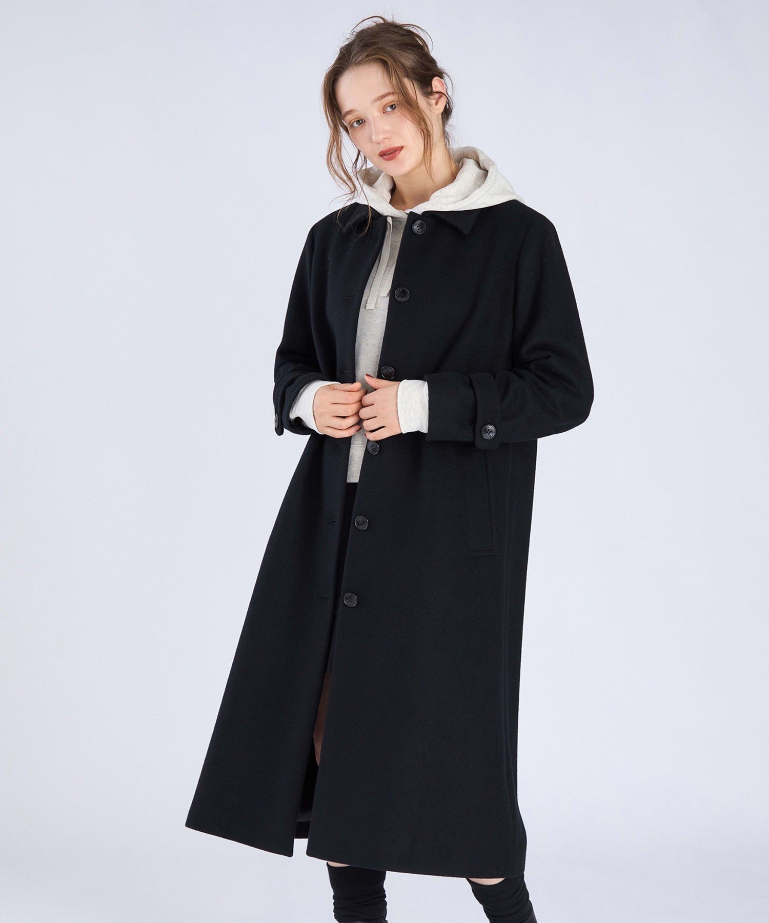 agnes b.｜ラムウールロングコート | Rakuten Fashion(楽天