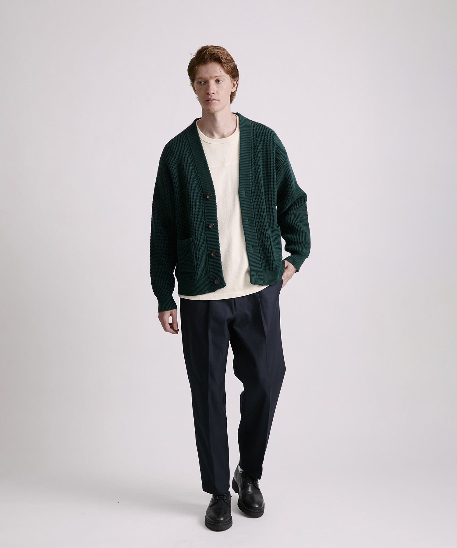Saturdays NYC｜Michael Plaited Waffle Cardigan | Rakuten Fashion