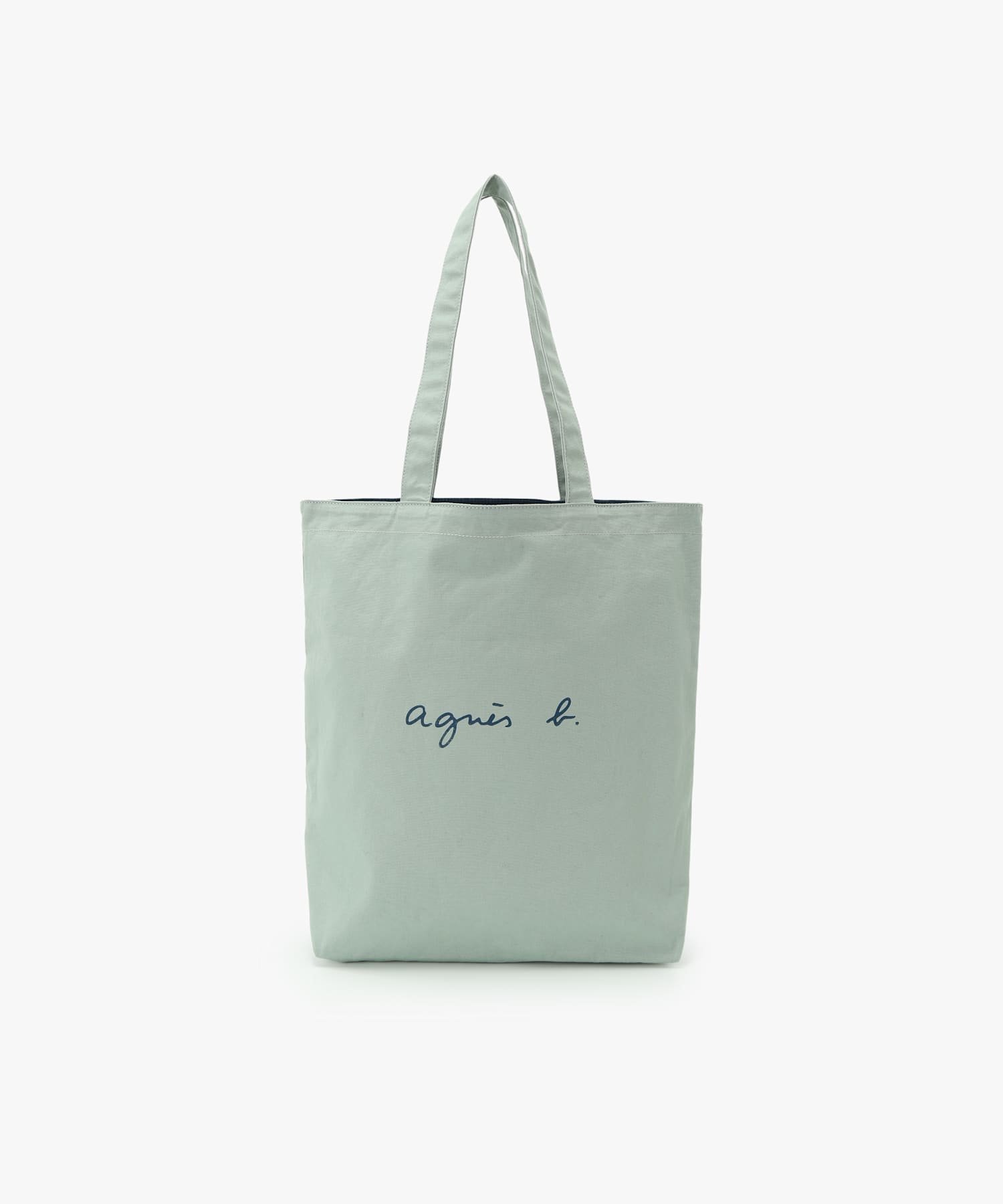 agnes b.｜ロゴ コットン リバーシブル トートバッグ 