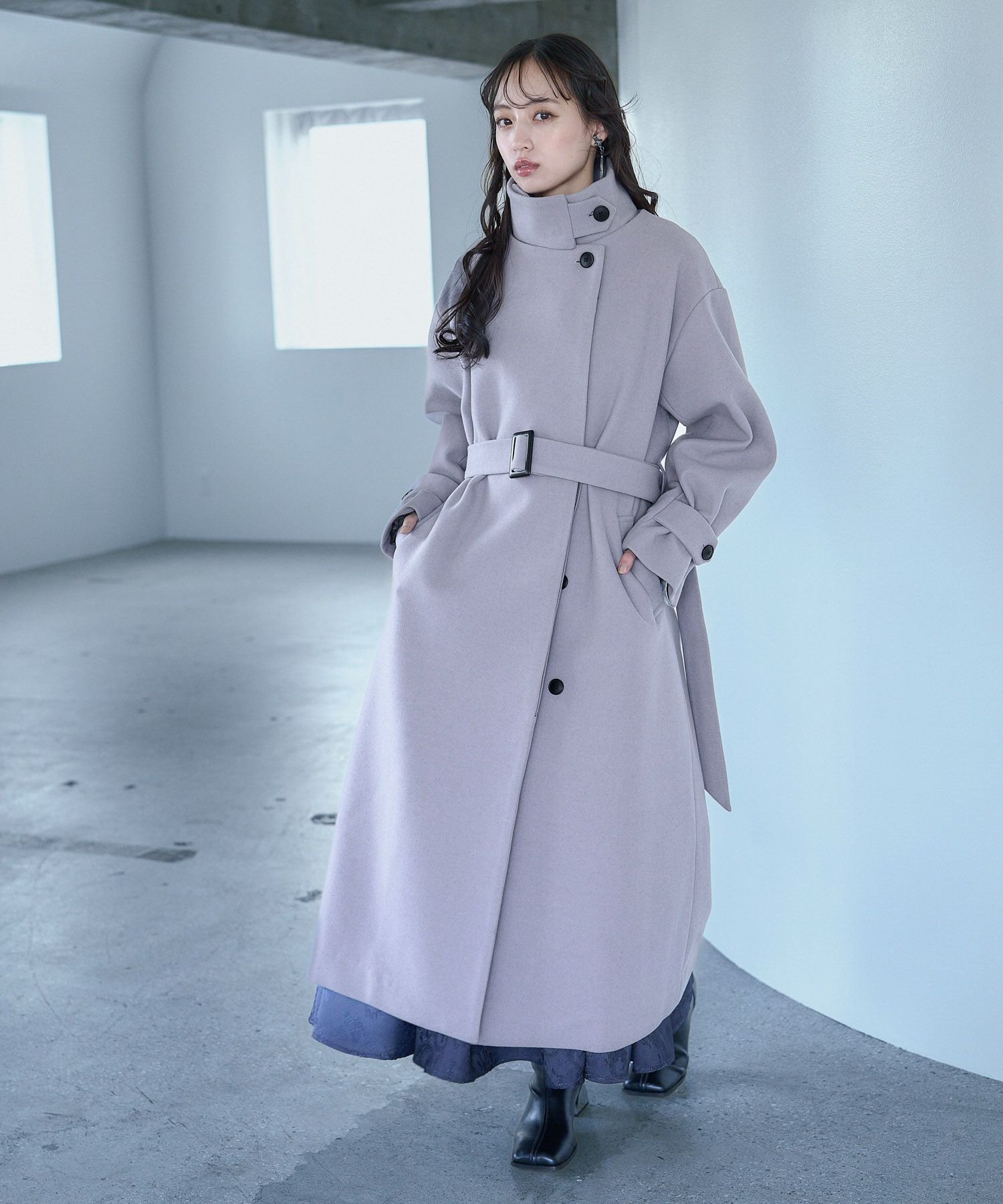 HARE｜ウーリーテック2WAYスタンドロングコート | Rakuten Fashion