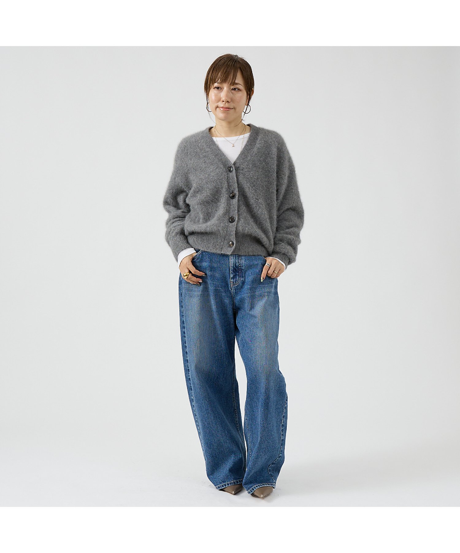 今期25冬新作デプレDESPRESフォックスカシミヤショートカーディガン