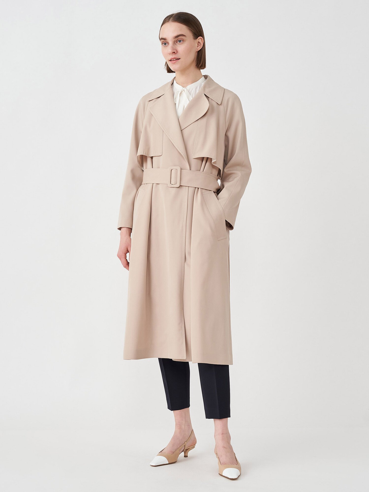 TOMORROWLAND｜ウールギャバジン ガウンコート | Rakuten Fashion(楽天