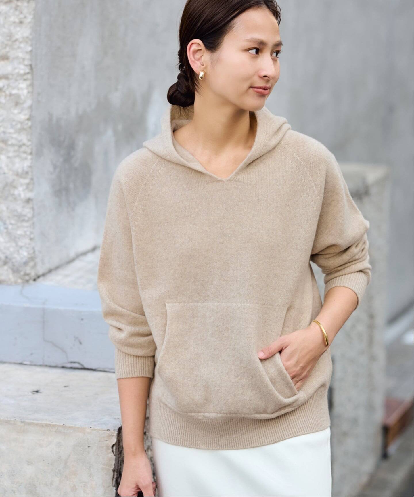 FRAMeWORK｜≪追加≫圧縮ウールフードプルオーバー | Rakuten Fashion
