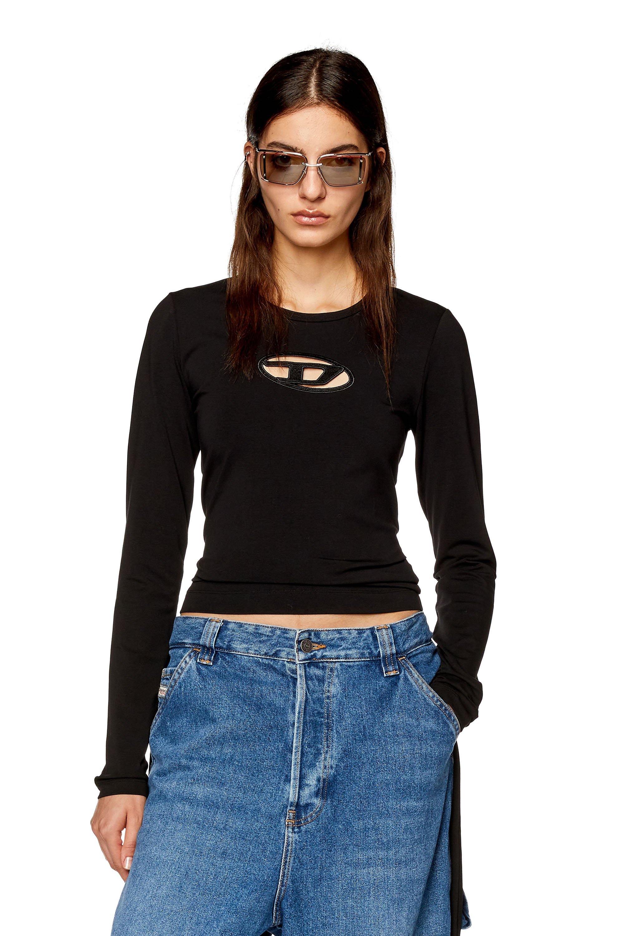 DIESEL｜レディース 長袖Tシャツ トップス Dロゴ | Rakuten Fashion