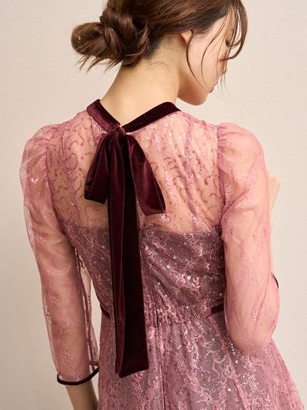 SNIDEL｜Sustainableティアードチュールドレス | Rakuten Fashion(楽天