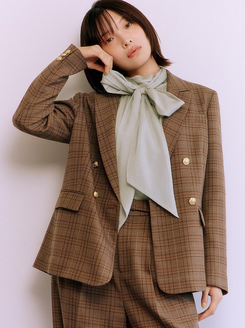 LILY BROWN｜ダブルブレストウールジャケット | Rakuten Fashion(楽天