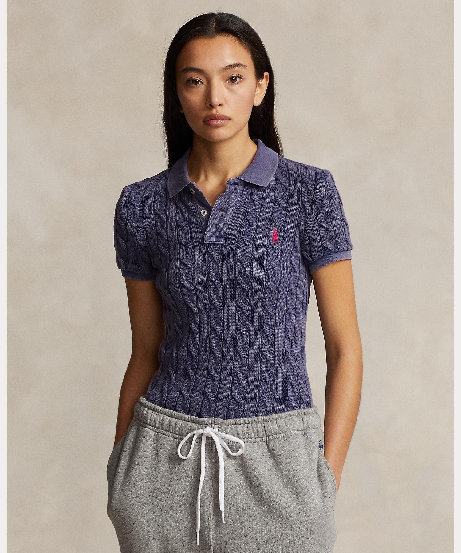 RALPH LAUREN｜ケーブルニット ポロシャツ | Rakuten Fashion(楽天