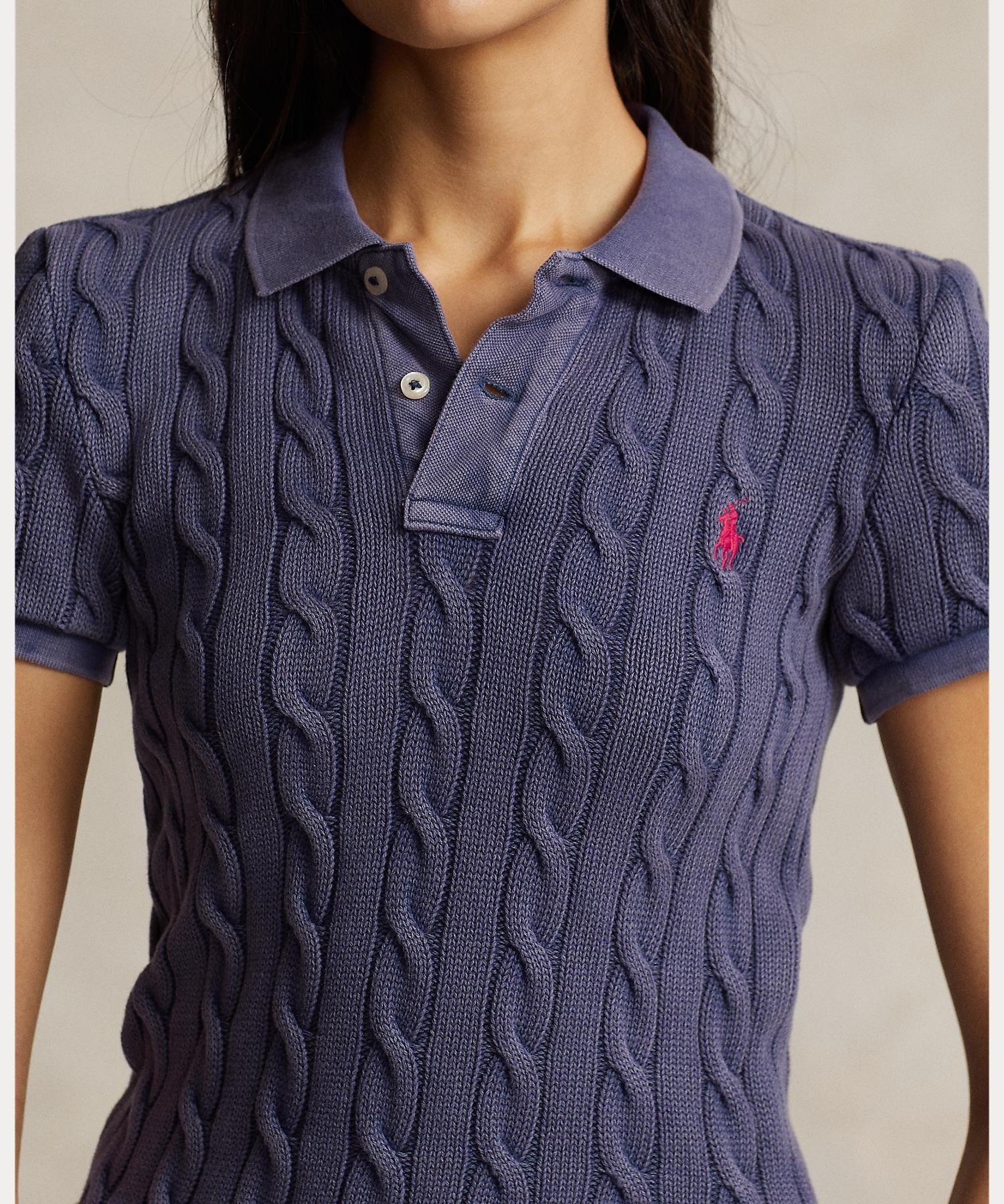 RALPH LAUREN｜ケーブルニット ポロシャツ | Rakuten Fashion(楽天