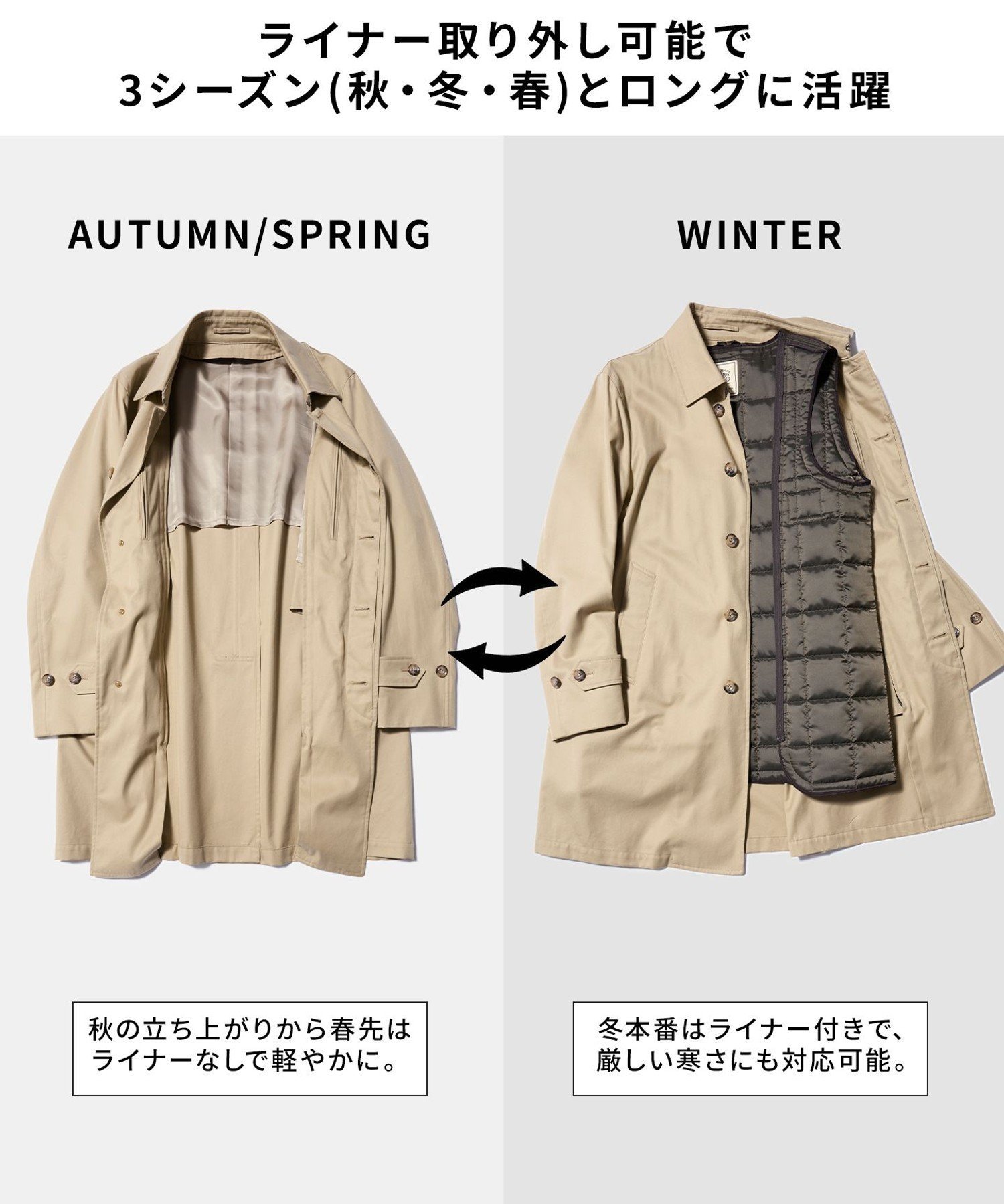 J.PRESS｜3シーズン対応【定番】コンパクトスピンギャバジン ステン