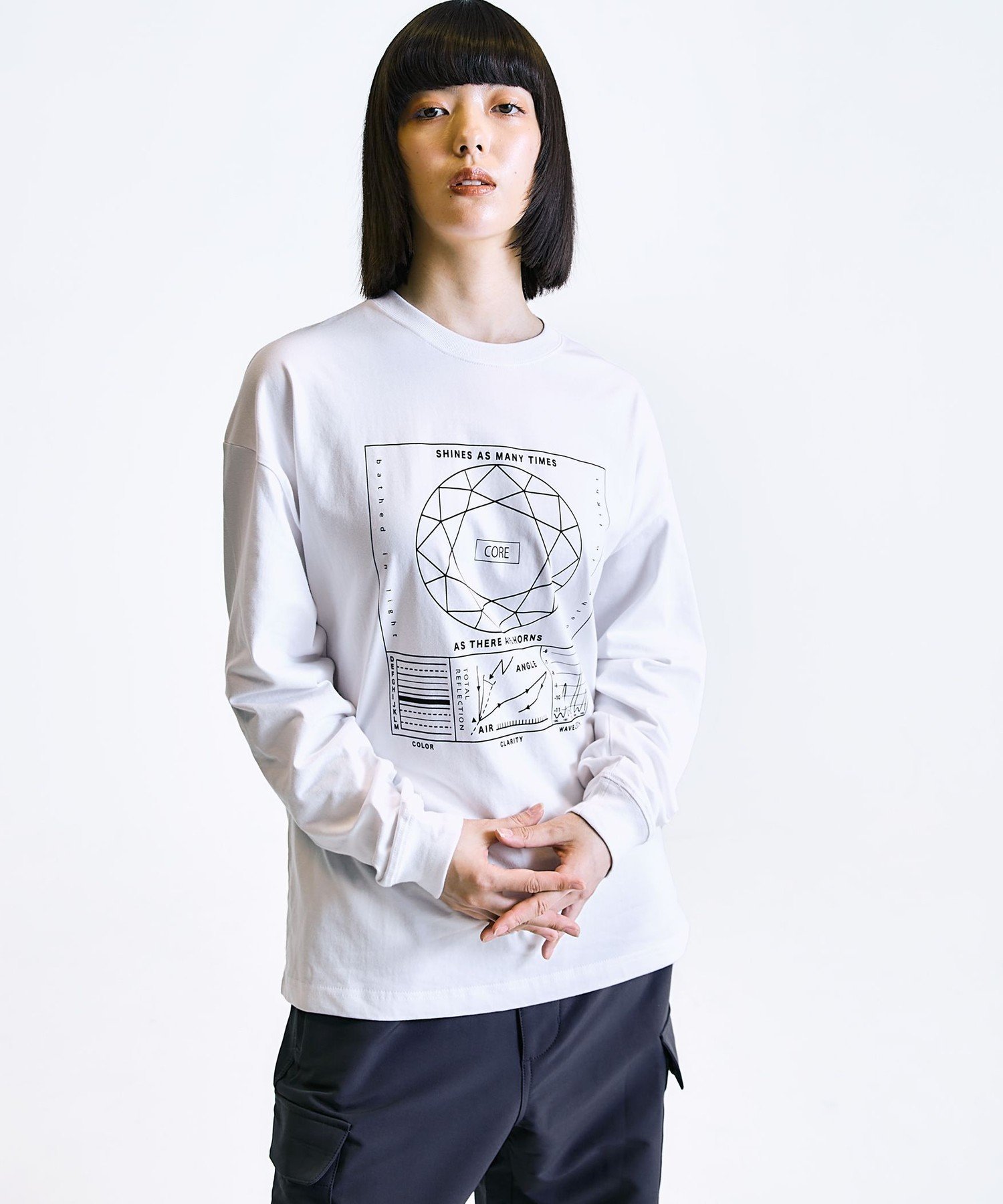 SHIPS｜City Ambient Products: SHELTECH(R) グラフィック 長袖Tシャツ
