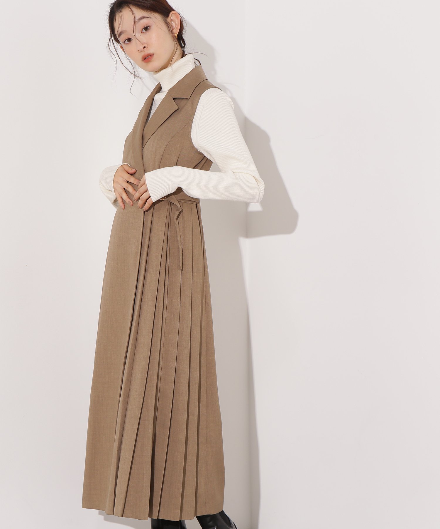 N. Natural Beauty Basic*｜サイドプリーツテーラージャンスカ