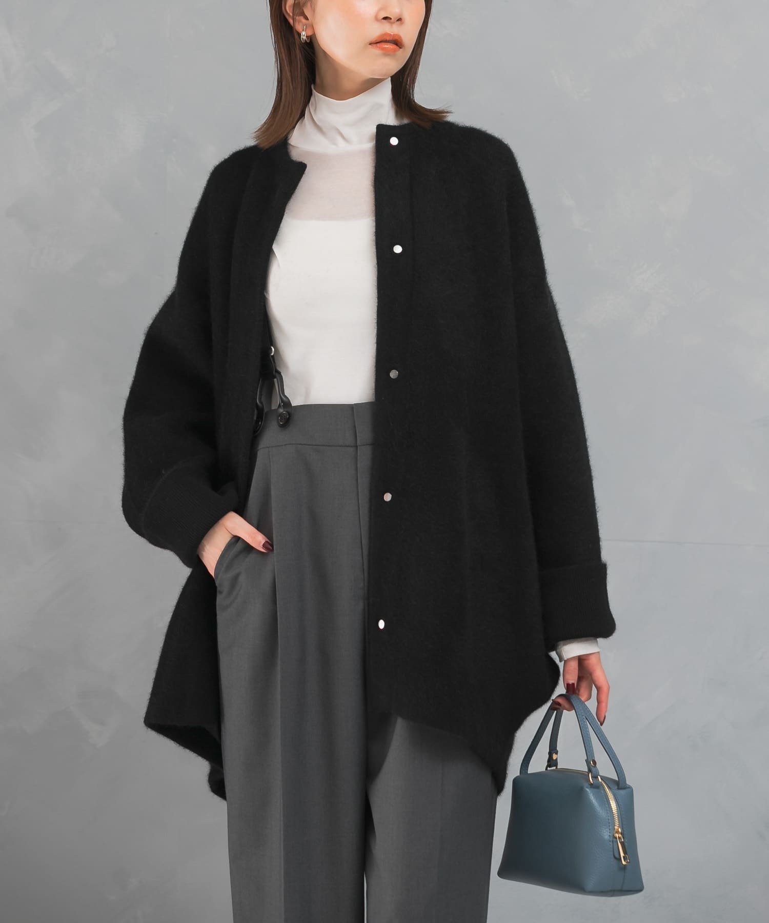 URBAN RESEARCH ROSSO｜ELENDEEK BASIC CN RACCOON MIX CARDIGAN
