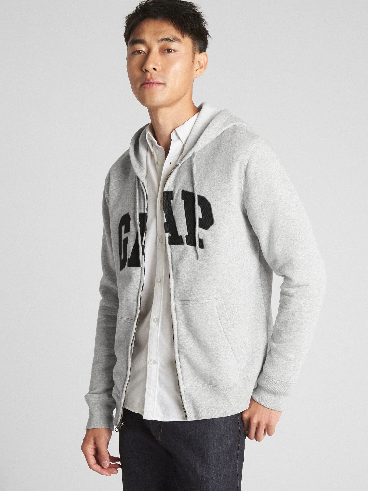 GAP｜(U)GAPロゴ フルジップパーカー(ユニセックス) | Rakuten Fashion