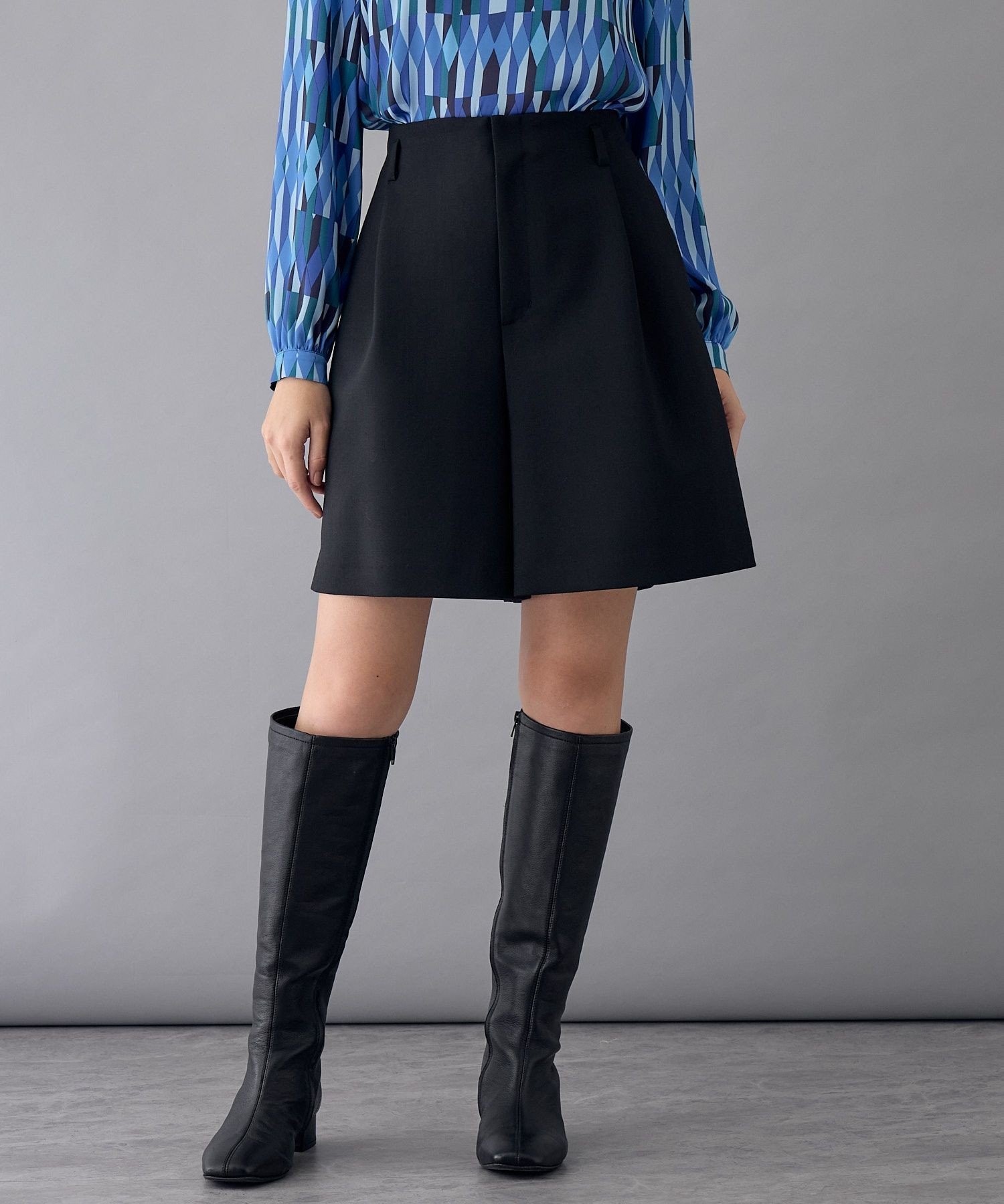 ANAYI｜ストレッチウールキュロットパンツ | Rakuten Fashion(楽天