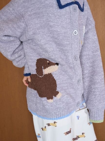 gelato pique｜ベビモコダックスフンドジャガードカーディガン