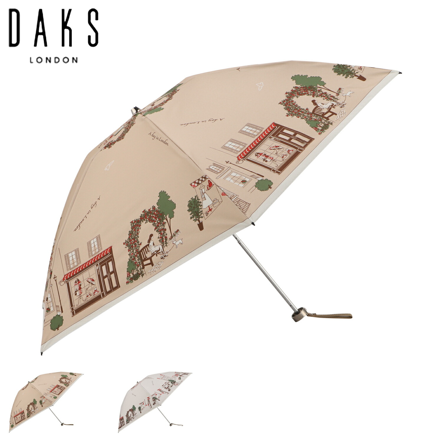 楽天市場】DAKS ダックス 日傘 雨傘 晴雨兼用 ミニ折りたたみ傘 3段
