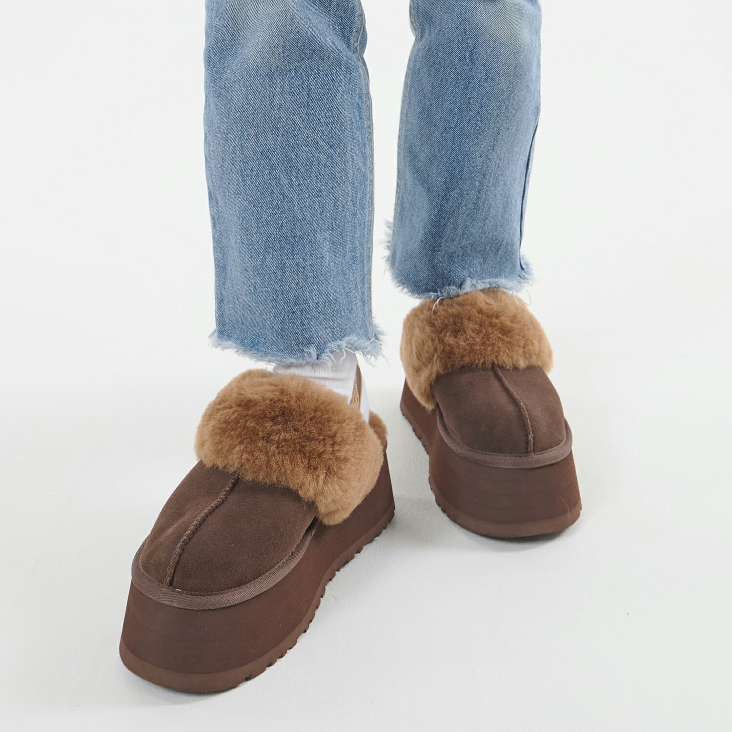 楽天市場】アグ UGG サンダル ファー ファンケット レディース 厚底