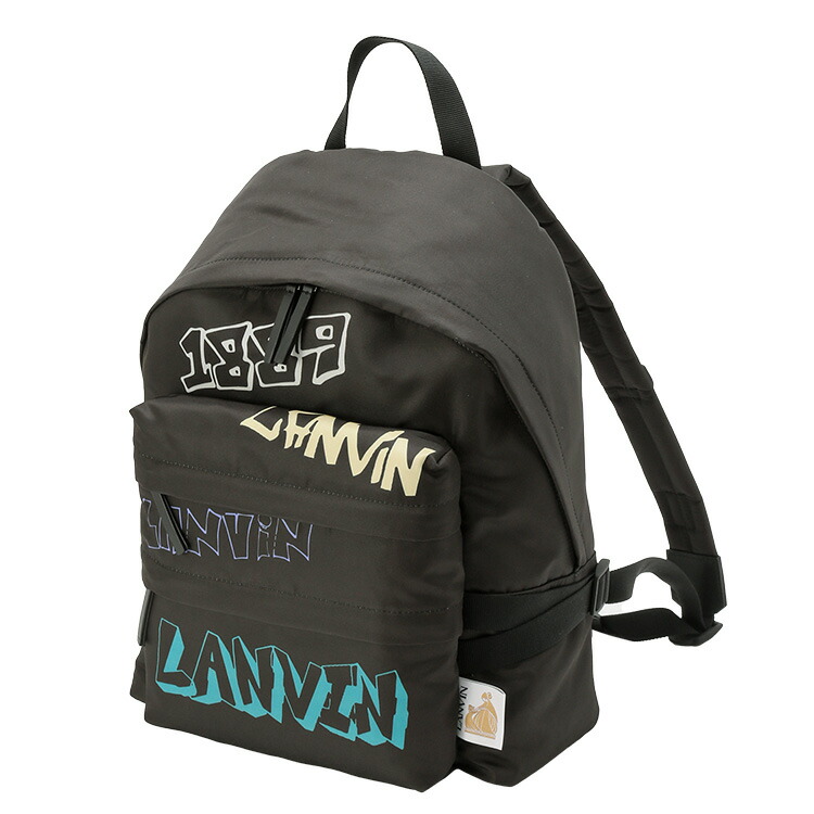 LANVIN✨レザー リュック ゴールド金具 自立 ターンロック ブランド