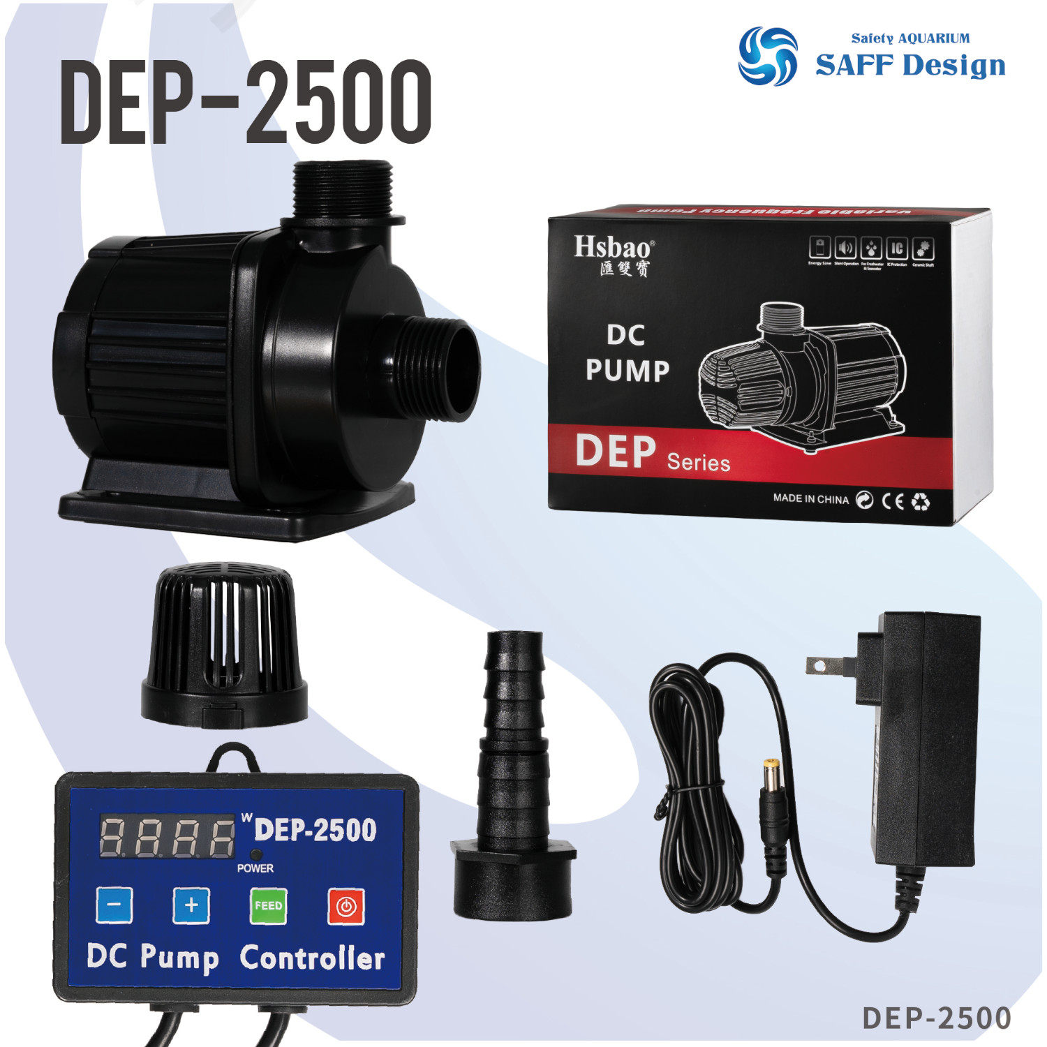 楽天市場】HSBAO社製 DEP-2500 吐出量2500L/H (毎分41L) 最大揚程2.5m