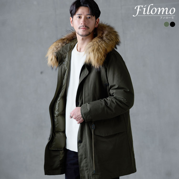 楽天市場】【4h限定20%off】モッズコート メンズ ダウンライナー 冬 黒
