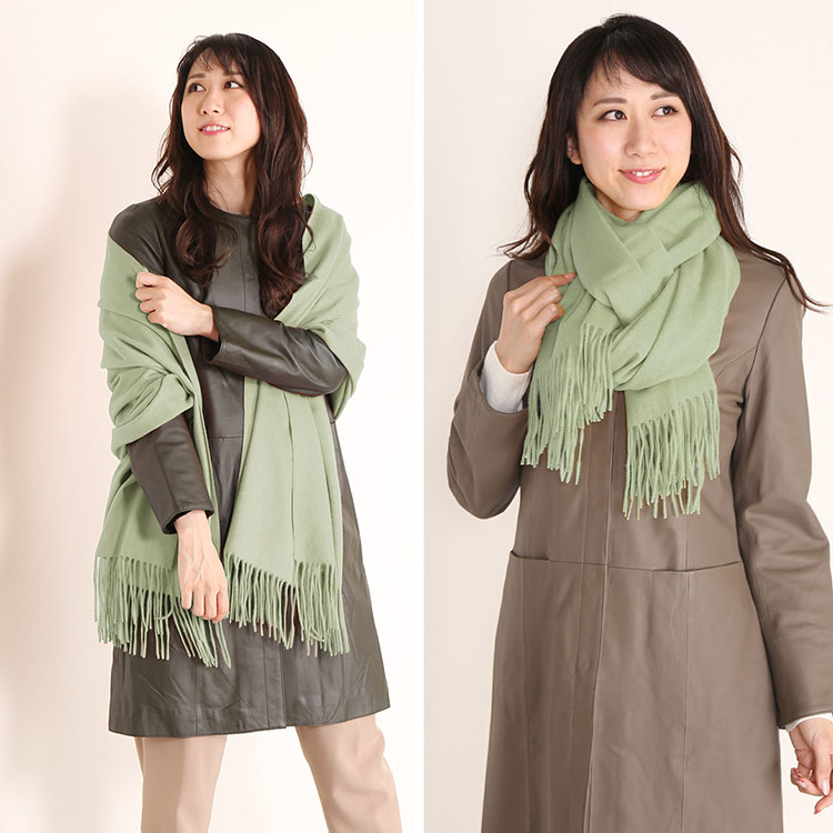 楽天市場】カシミヤ ストール レディース 大判 厚手 【200cm×70cm