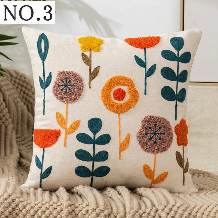 楽天市場】選べる9タイプ 刺繍 45x45 北欧 正方形 45*45 おしゃれ